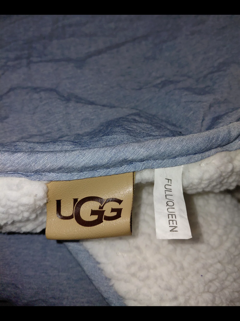 UGG Light Blue Comforter With 2 Pillow Shams